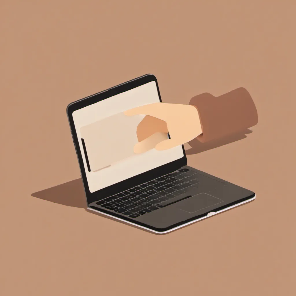 A hand holding up a phone next to an open laptop screen