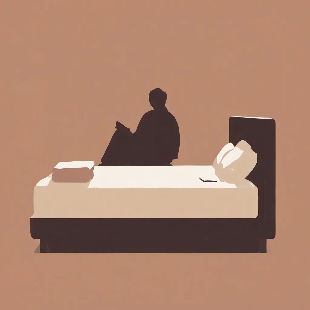 Silhouette of someone checking at bedtime whether today held