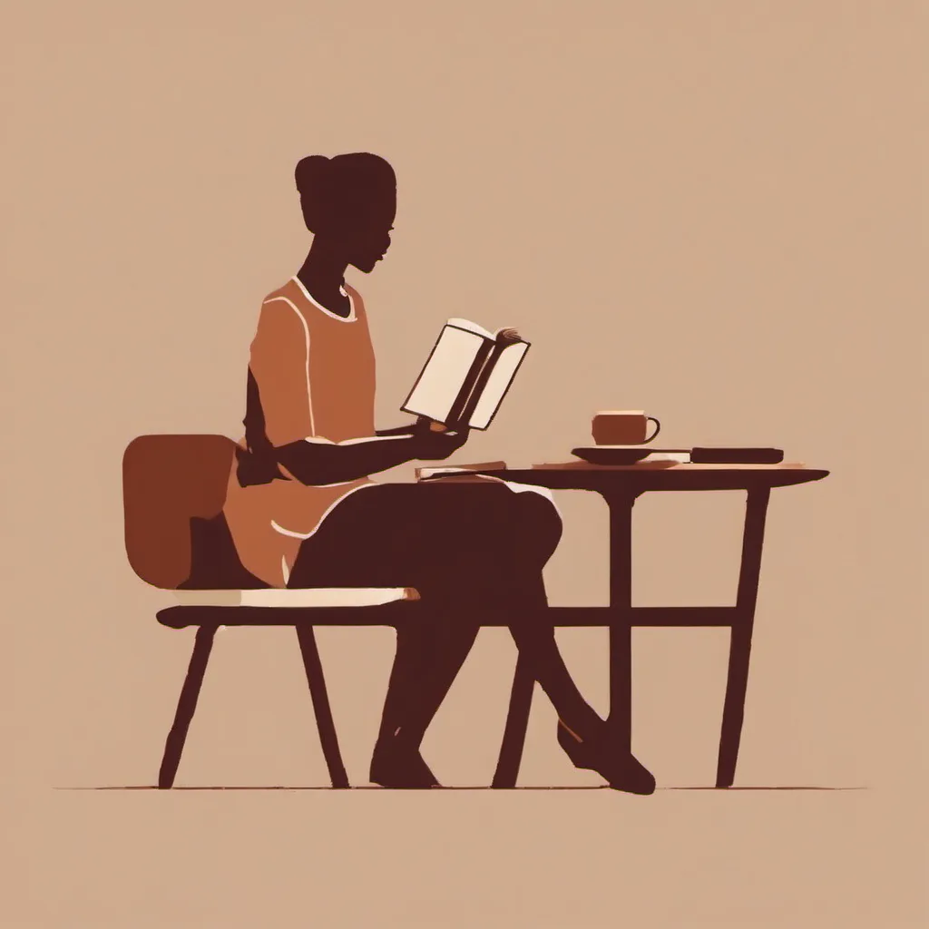 Someone opening a book for a few quiet minutes at a table